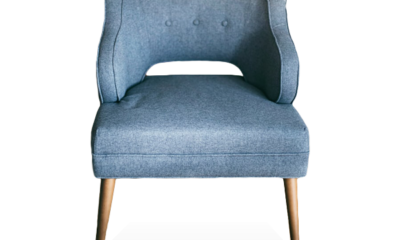 Blue Comfy Fabric Chair