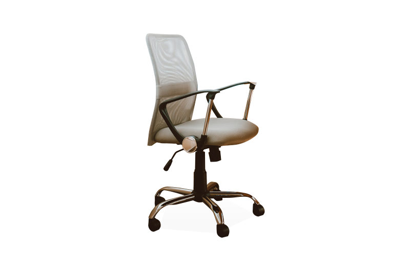 Beige Working Chair With Armrest